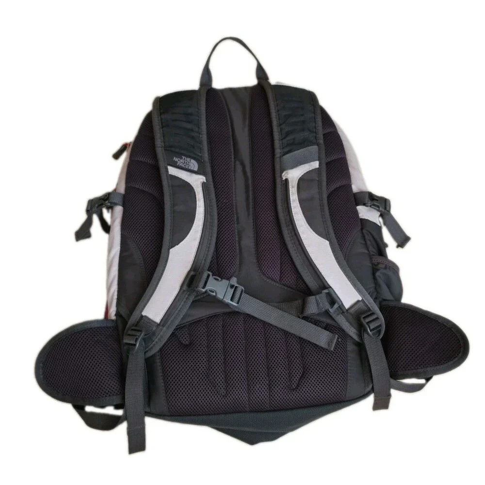 The North Face Surge II Transit Backpack SURGE 2 Hiking Camping Outdoor Gray Red